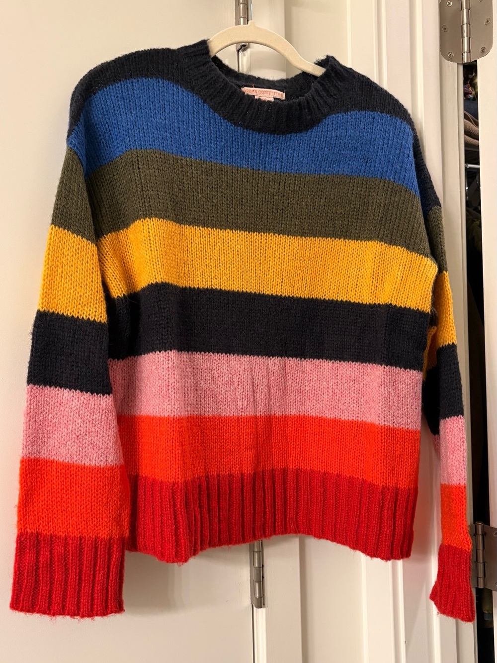 Urban Outfitters Multicolor Striped Crewneck Sweater